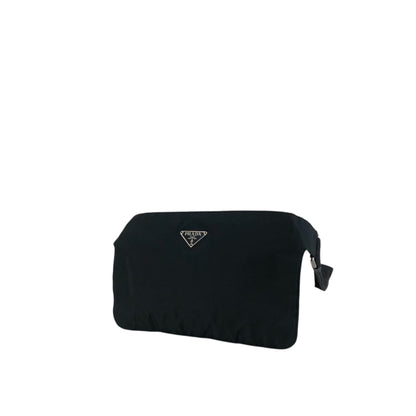 PRADA Tessuto Triangle Logo Sling bag Black Vintage 6r35d5