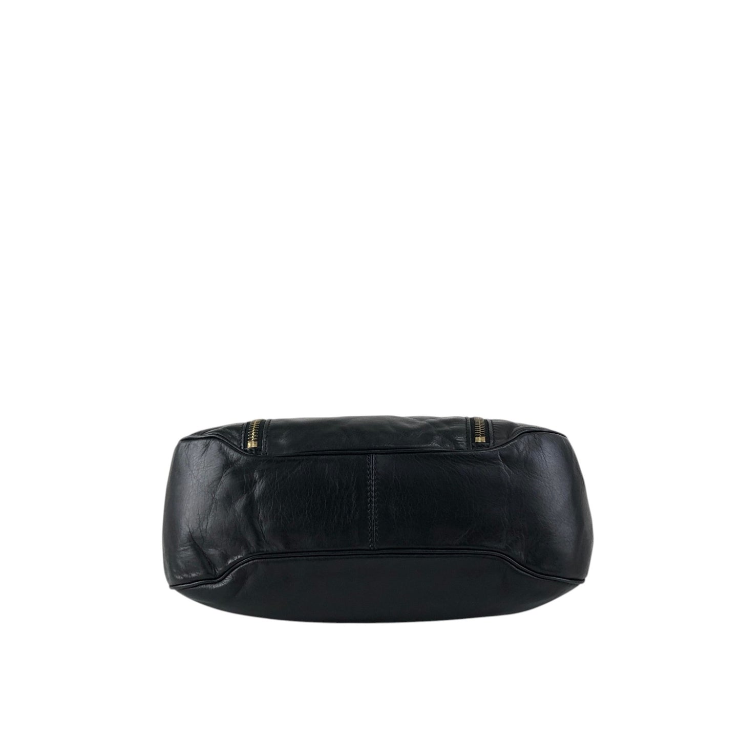 CELINE Two-way Handbag Shoulder bag Black Vintage uezhmr