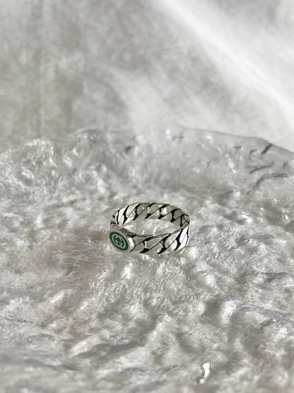 GUCCI GG Motif SILVER925 Ring Silver Vintage ns8jjn