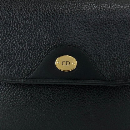 Christian Dior CD Logo Shoulder bag Black Vintage mhs6vd