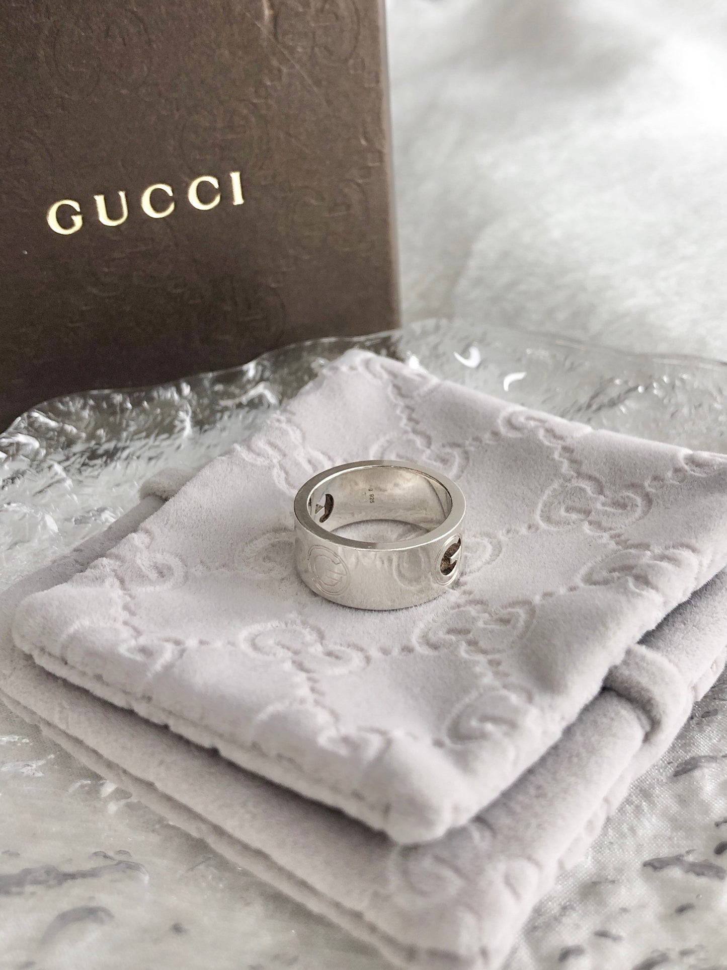GUCCI SILVER925 Ring Silver Vintage r5mxhd
