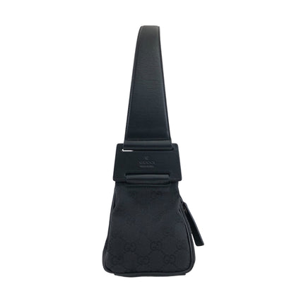 GUCCI GG Canvas Shoulder bag Black Vintage hgsb6r