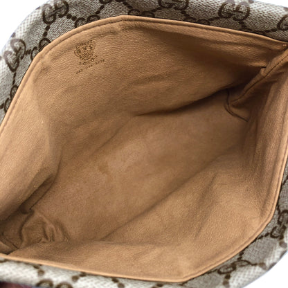 GUCCI GG Canvas Logo Clutch bag Beige Vintage 2cu773