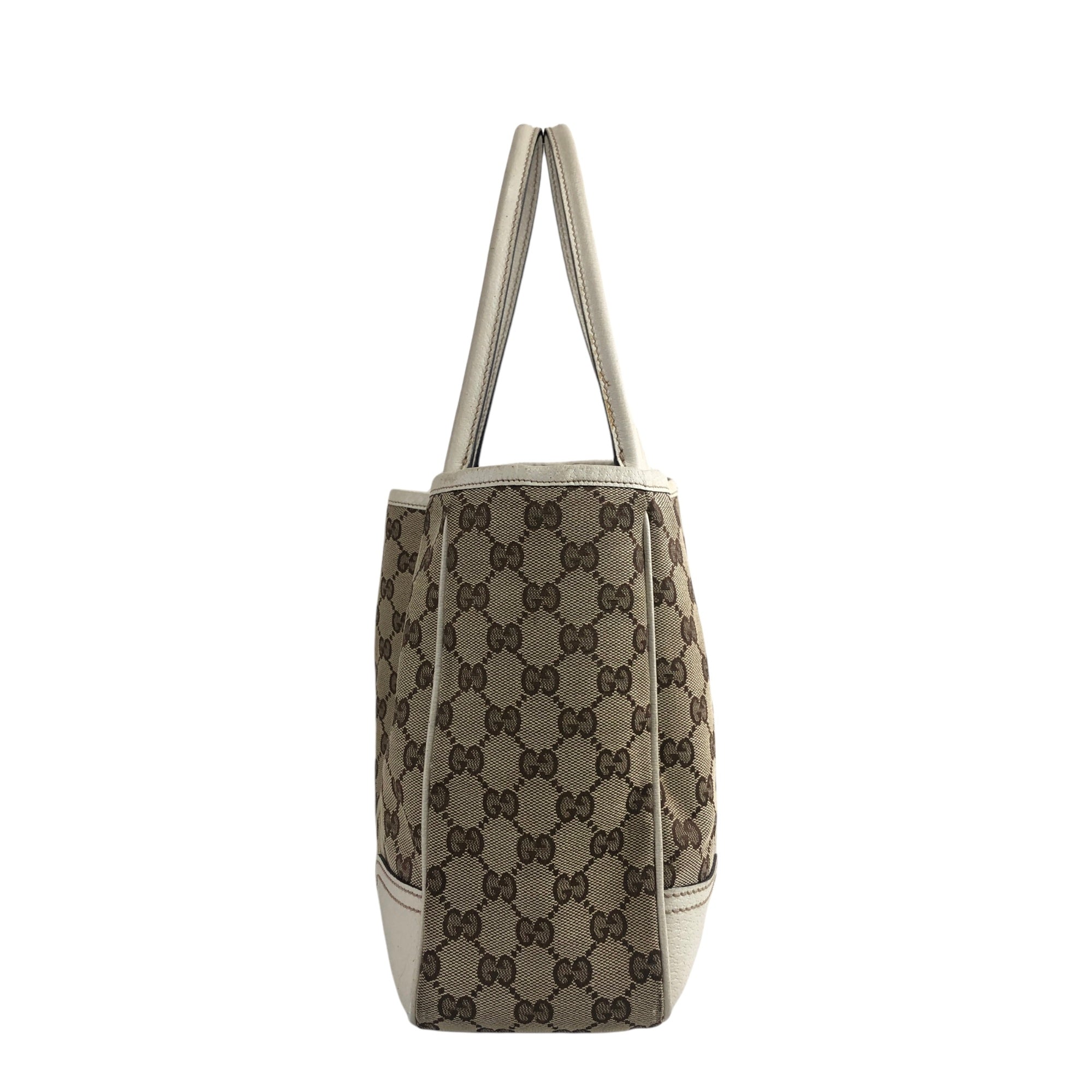 Gucci Sherry Line Black Canvas Crossbody Bag with Red and