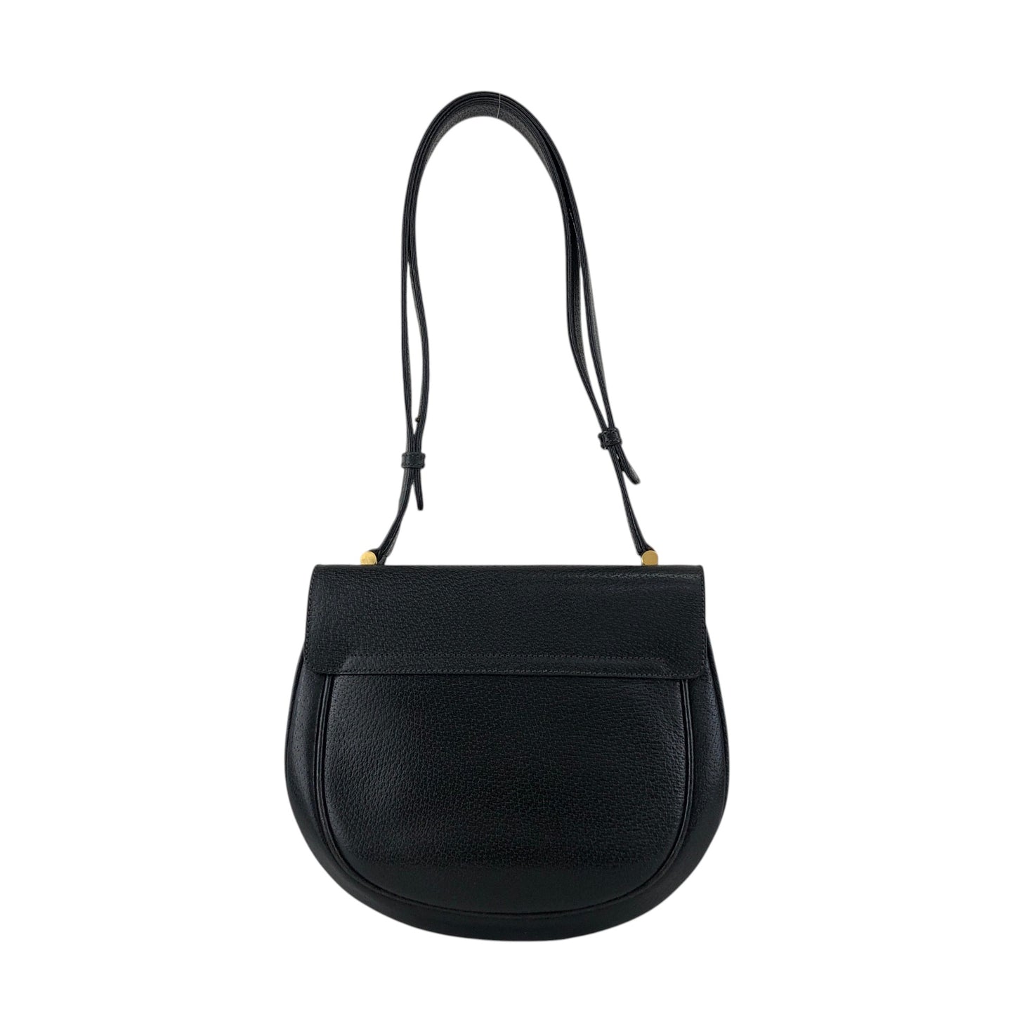 GUCCI Bamboo Shoulder bag Black Vintage g6iek4
