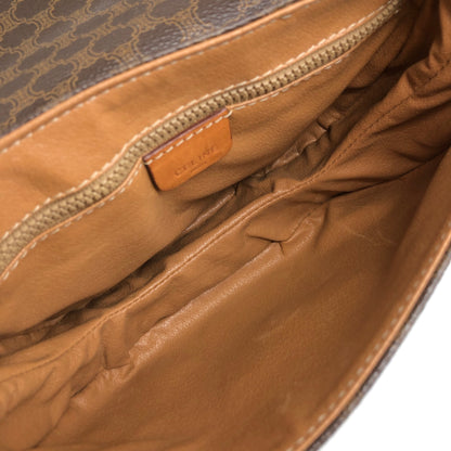 CELINE Macadam Blason Shoulder bag Brown Vintage ukvpkm