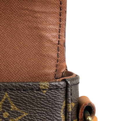 LOUIS VUITTON Monogram Front Buckle  Shoulder bag Brown Vintage u4si84