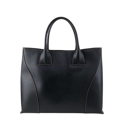 LOEWE Logo Embossed Totebag Black Vintage 5gfxms