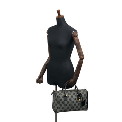 LOEWE Anagram Small Boston bag Handbag Gray Vintage hp67iy