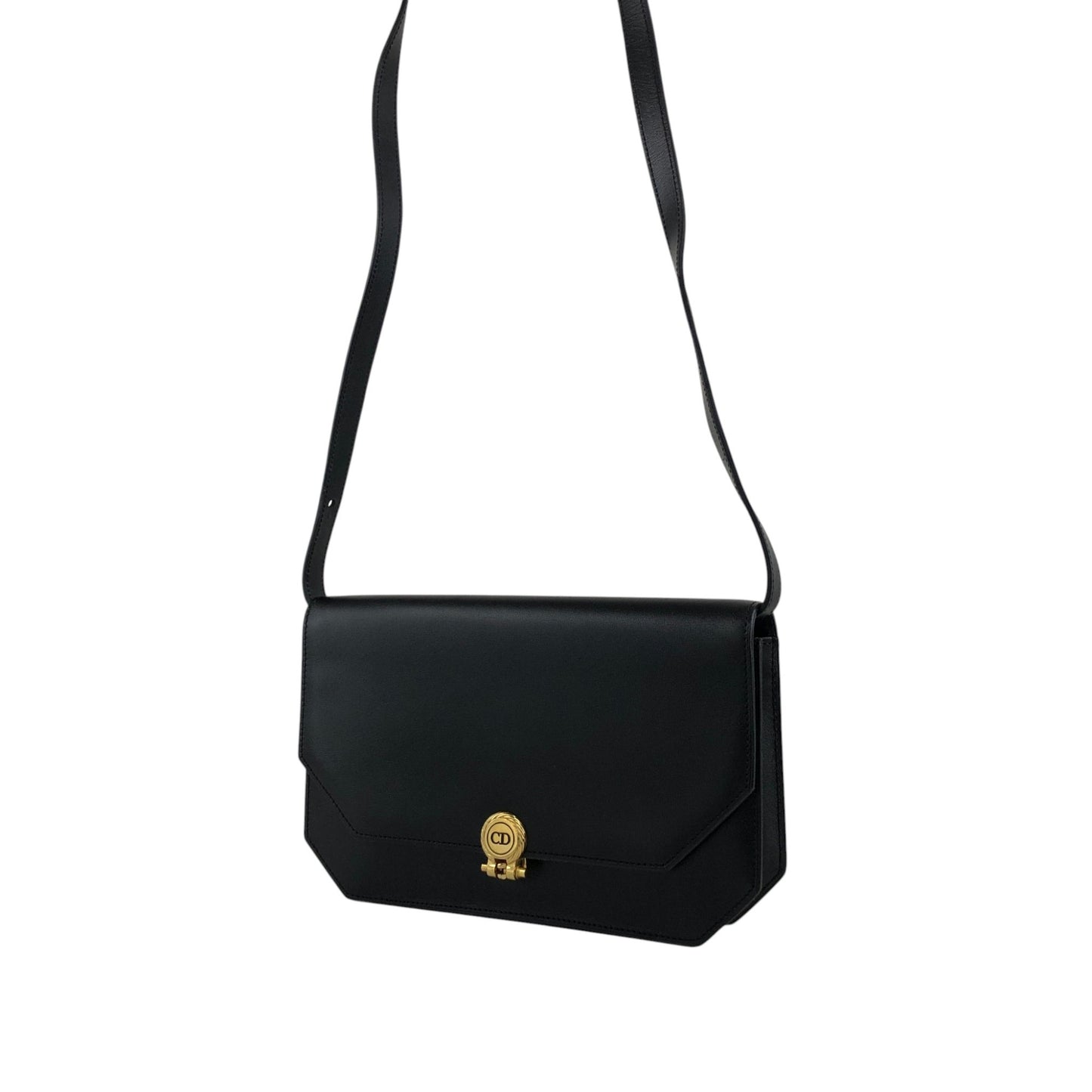 Christian Dior CD Logo Shoulder bag Black Vintage fkd5wp