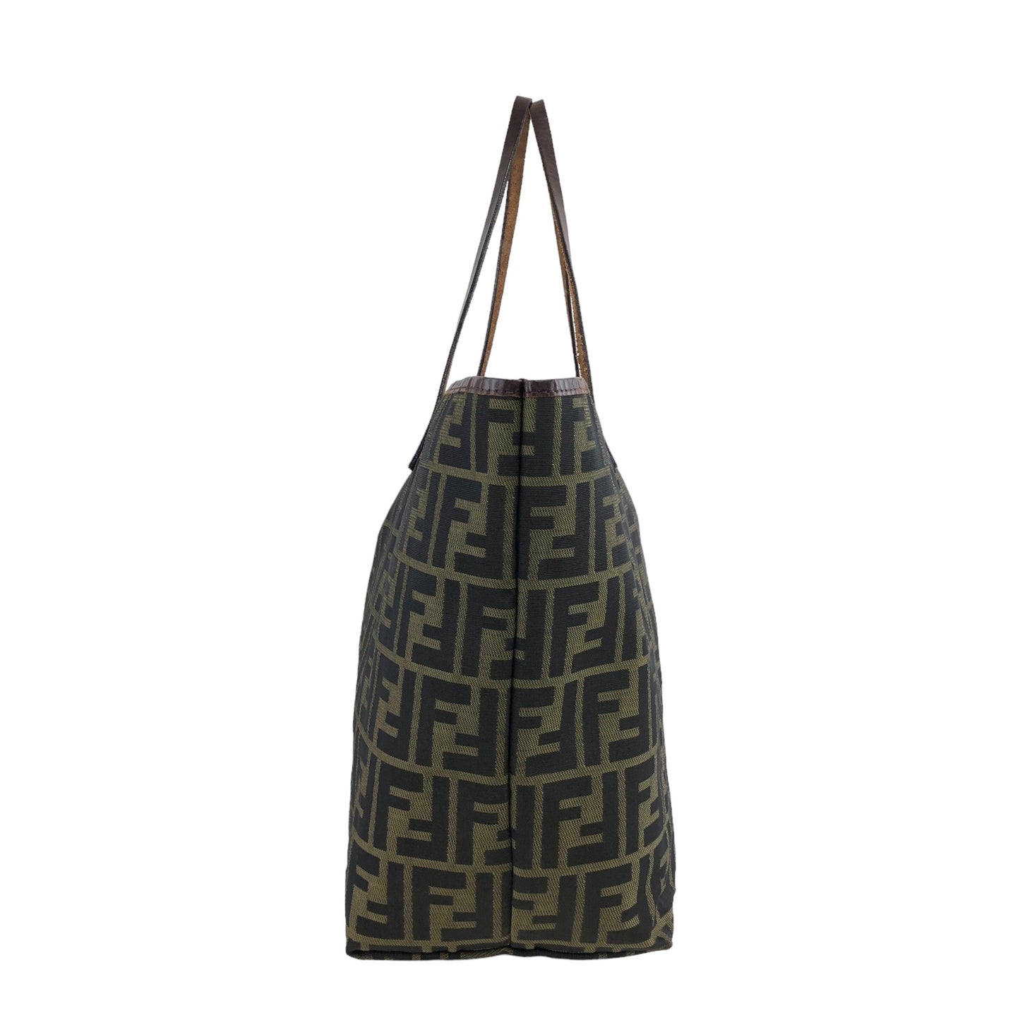 FENDI Zucca Handbag Totebag Brown Vintage jeeys6