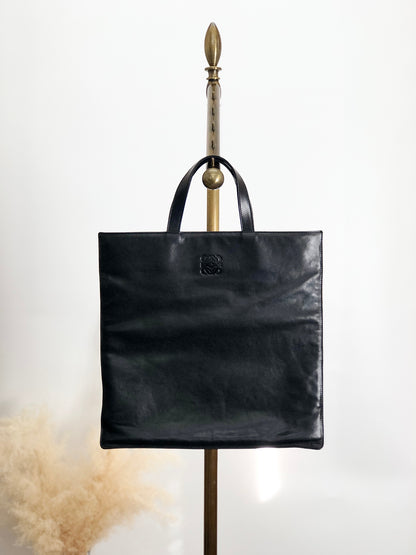 LOEWE Anagram Handbag Black Vintage dzxkx3