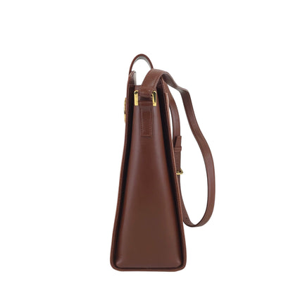 VALENTINO GARAVANI Logo Shoulder bag Brown Vintage 3vzxyh