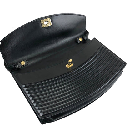 LOUIS VUITTON Epi Turn Lock Shoulder bag Black Vintage 6y7n33