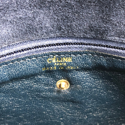 CELINE Blason Chain Shoulder bag Navy Vintage bppgsa