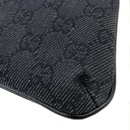 GUCCI GG Canvas Canvas Hobobag Pouch Black Vintage c3ne6d