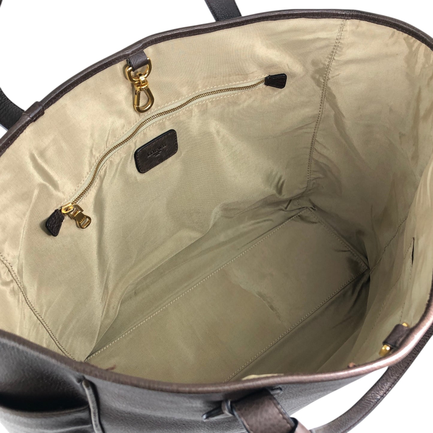 LOEWE Logo Embossed Totebag Brown Vintage je4je4