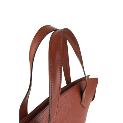 LOUIS VUITTON Epi Handbag Brown Vintage 3yuvfz