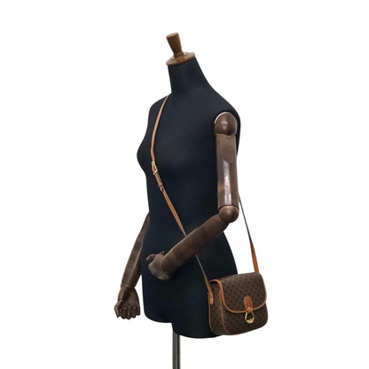 CELINE Horse Bit Shoulder bag Brown Vintage gth7ry