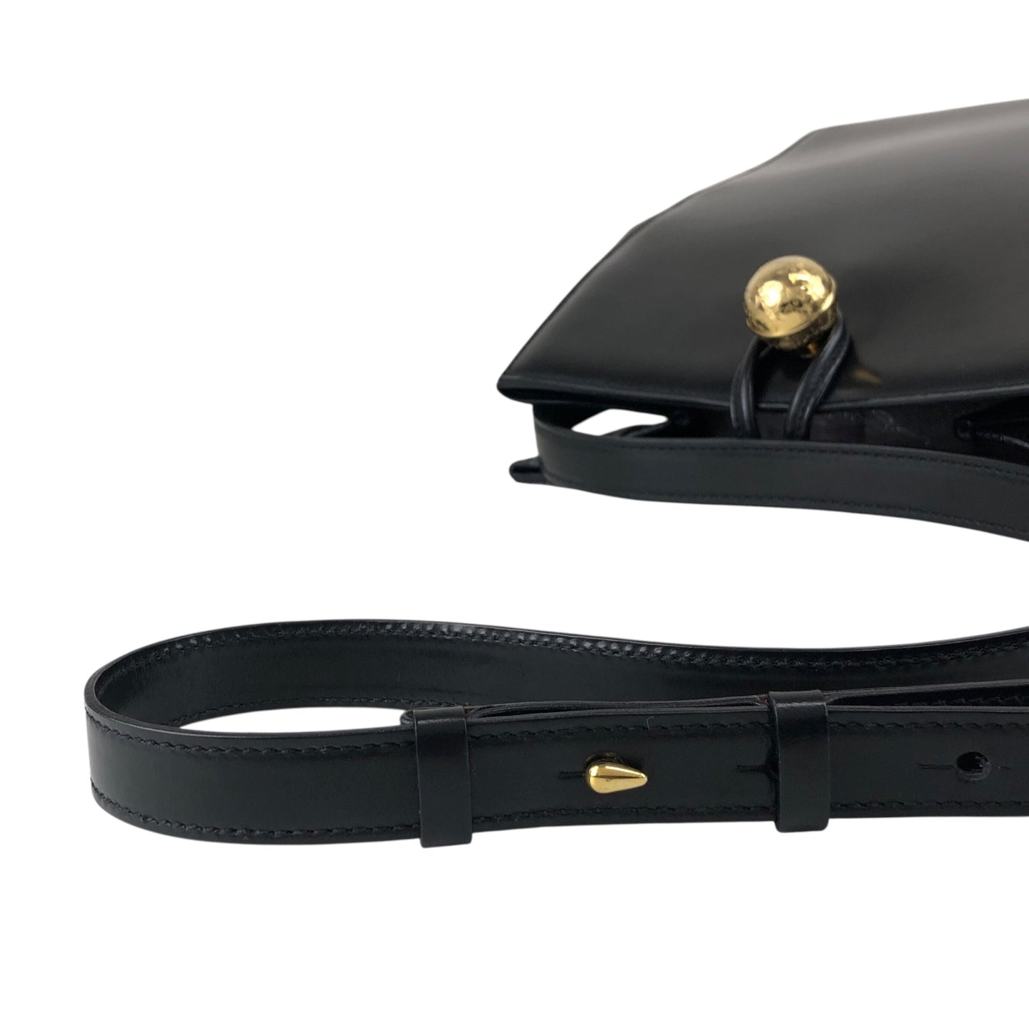 CELINE Starball Shoulder bag Black Vintage eay7uv