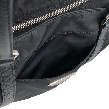 PRADA Tessuto Triangle Logo Totebag Black Vintage 8caxp5