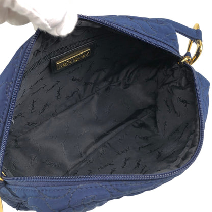 Yves Saint Laurent YSL Logo Shoulder bag Navy Vintage zt4e3i