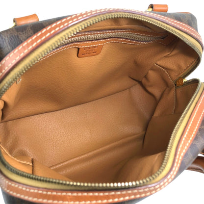 CELINE Macadam Blason Two-way Handbag Shoulder bag Brown Vintage 58rwg8
