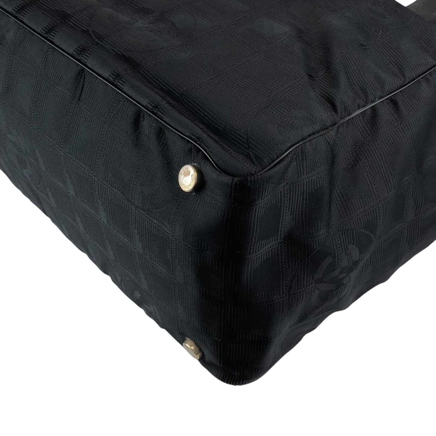 CHANEL New Travel Line Totebag Black Vintage wd2eic