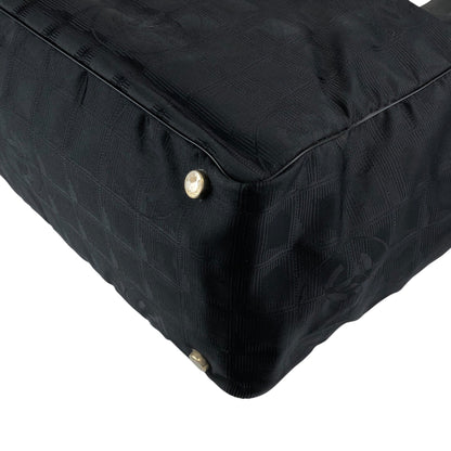 CHANEL New Travel Line Totebag Black Vintage wd2eic