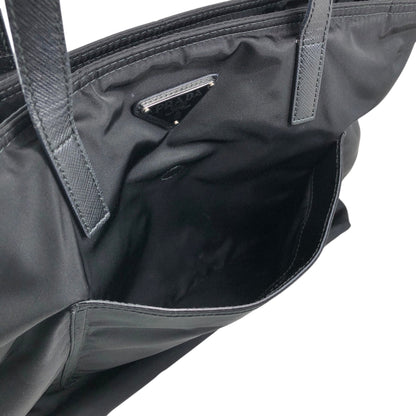 PRADA Tessuto Triangle Logo Totebag Black Vintage 3zhhwr