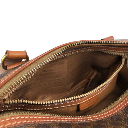CELINE Macadam Blason Handbag Brown Vintage gbe4wr