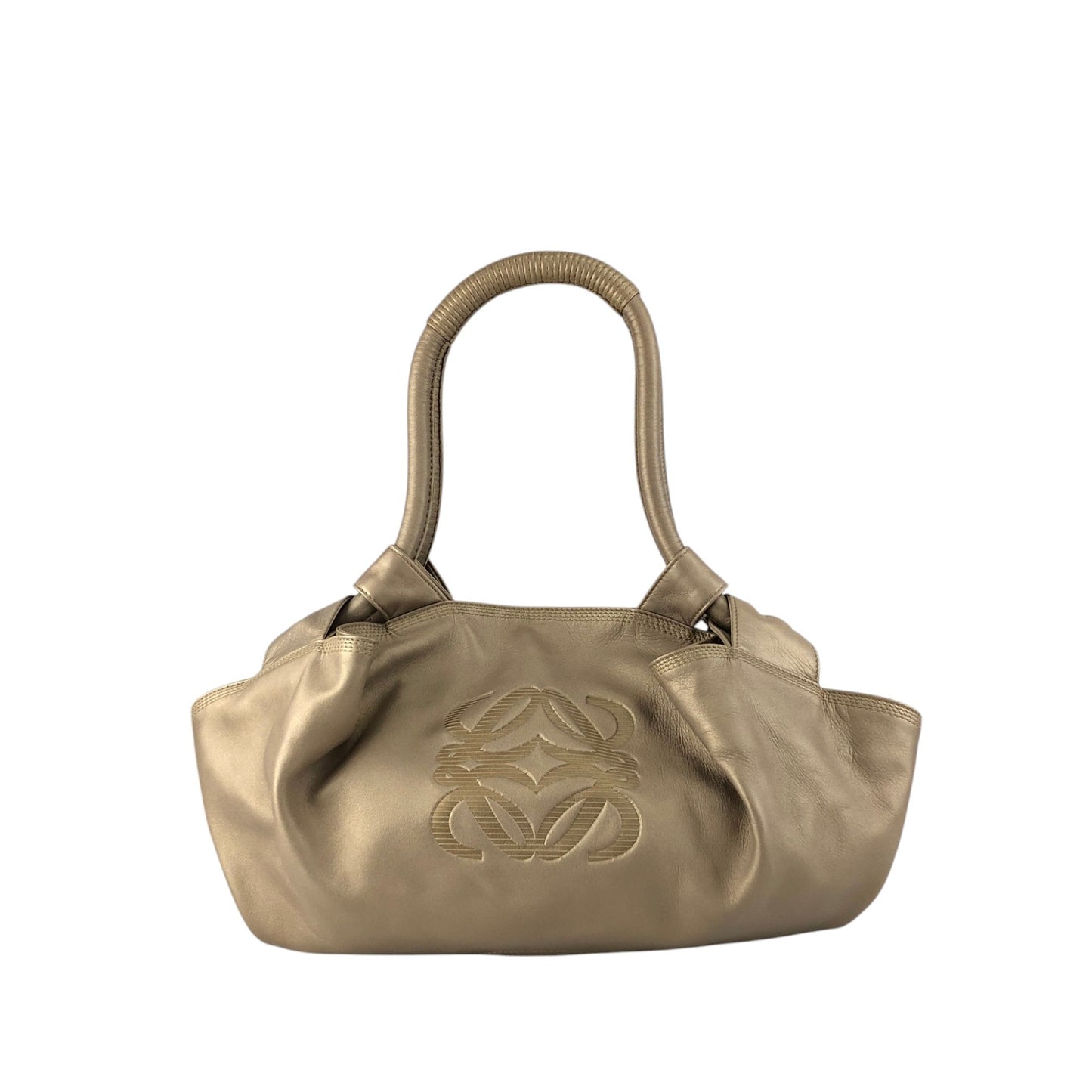 LOEWE Anagram Handbag Gold Vintage ybf3f8