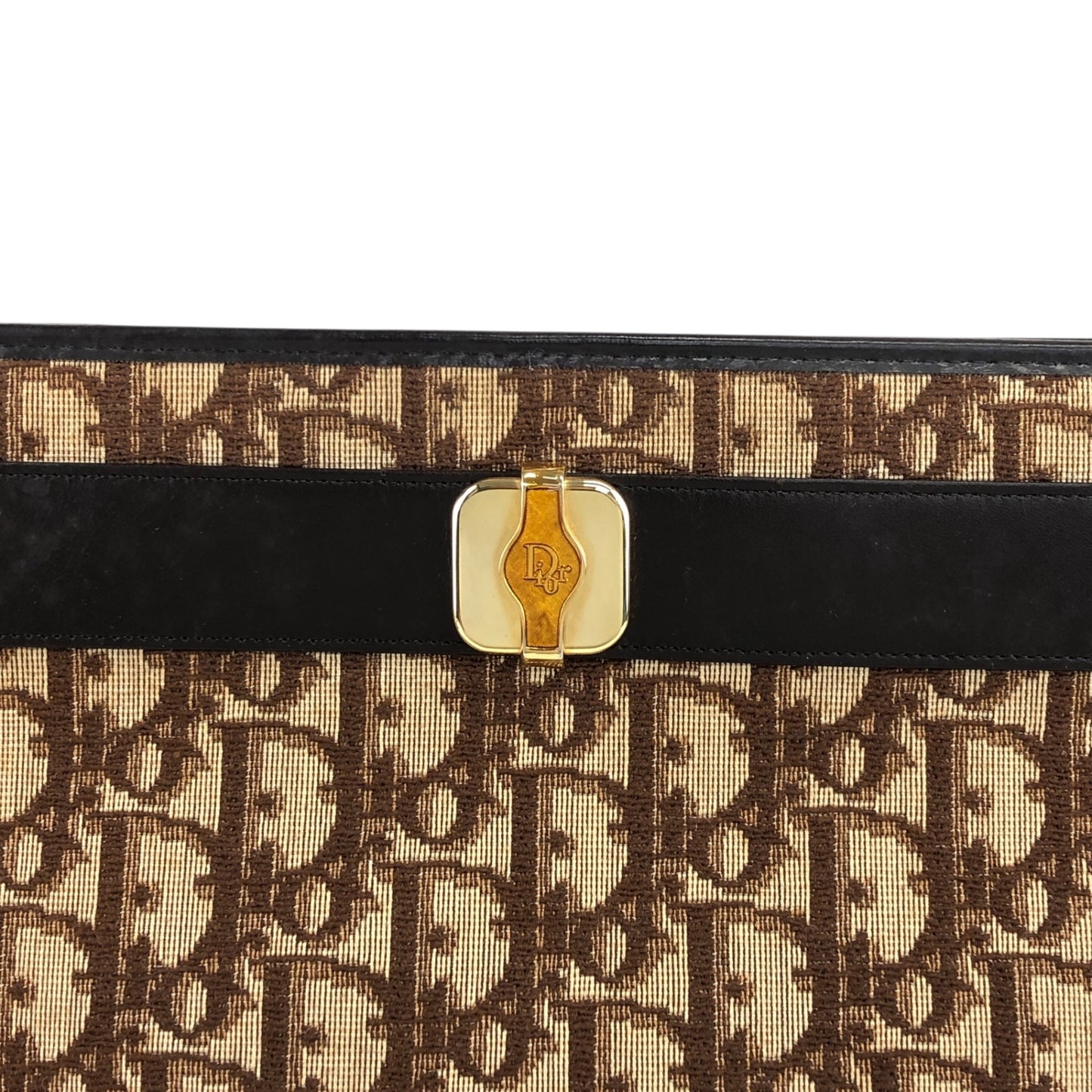 Christian Dior Trotter Shoulder bag Brown Vintage whe6e8