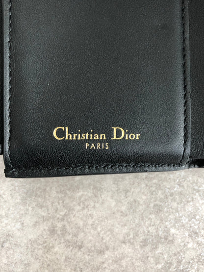 Christian Dior Logo Trifold Wallet Black Vintage 65wdpi