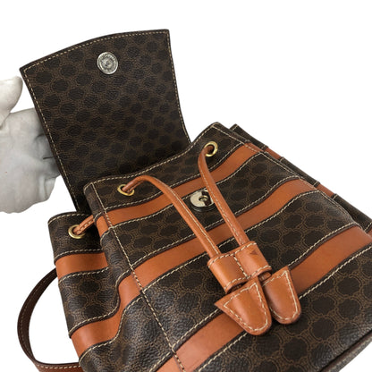 CELINE Macadam Backpack Brown Vintage j5v54w