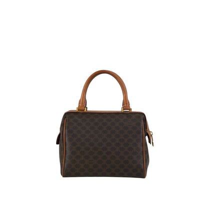 CELINE Macadam Two-way Small Boston bag Shoulder bag Brown Vintage aacnr6