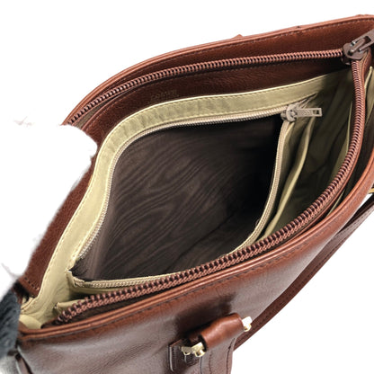 LOEWE Anagram Handbag Brown Vintage tewjne