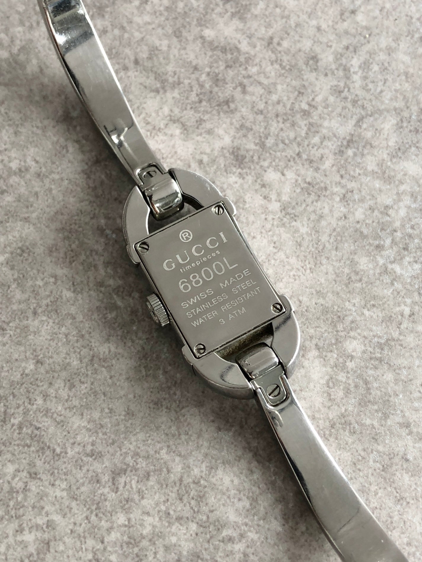 GUCCI Quartz Watch Silver 6800L Vintage jyzj4n