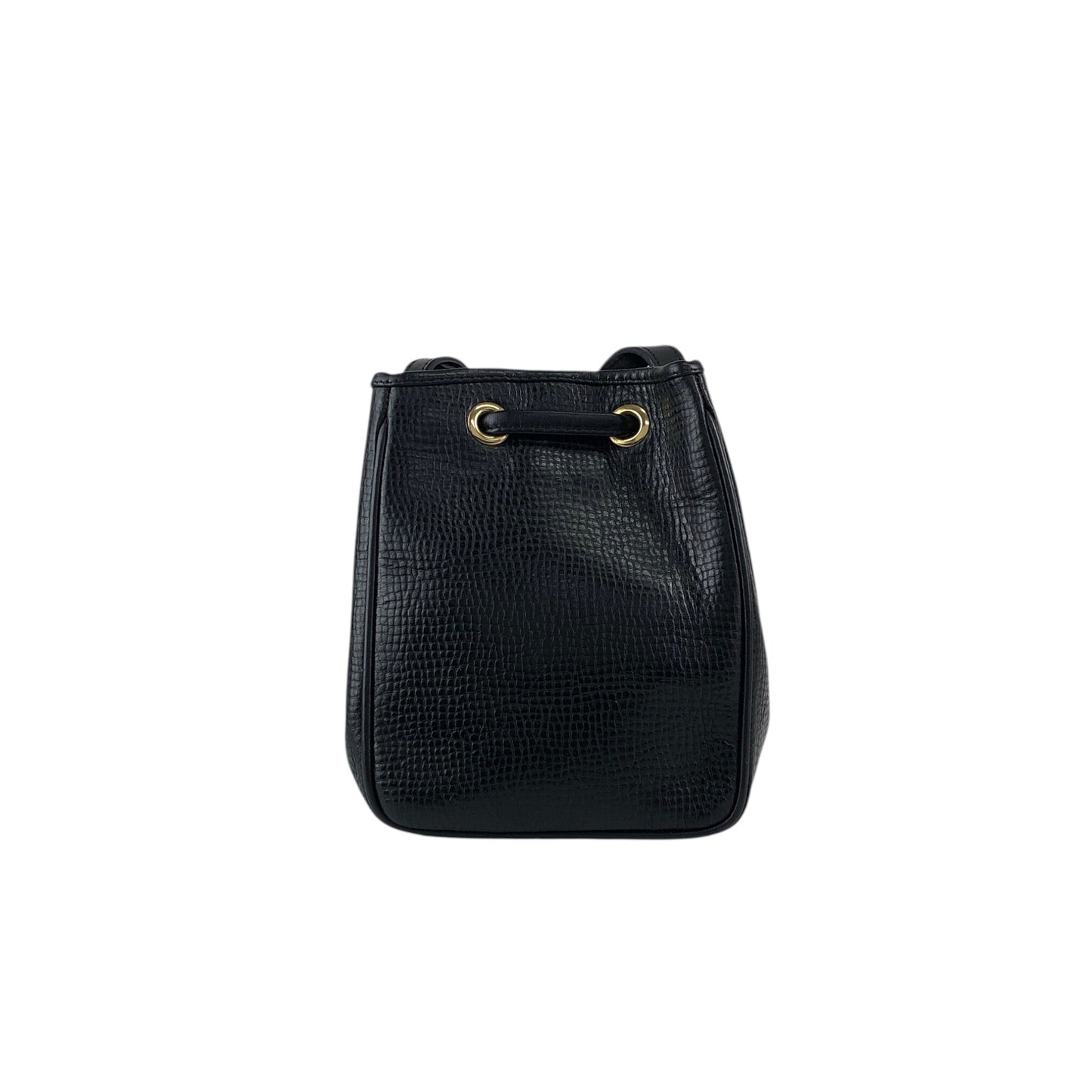 Christian Dior CD Logo Drawstring Shoulder bag Black Vintage t4tu7b