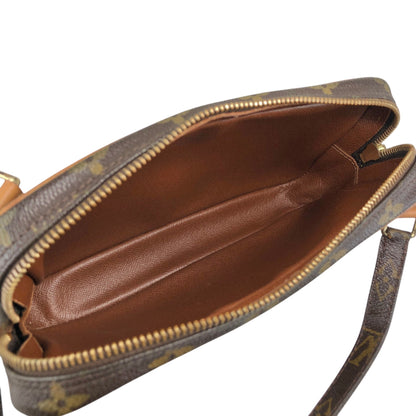 LOUIS VUITTON Monogram Shoulder bag Brown Vintage u4jnak