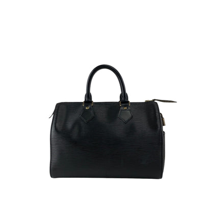 LOUIS VUITTON Epi Small Boston bag Handbag Black Vintage fd7wa4