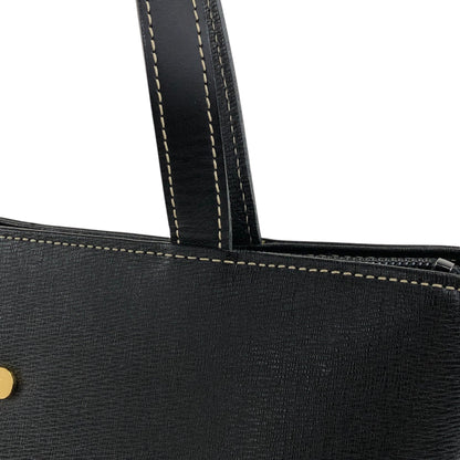 BURBERRY Logo Handbag Black Vintage i2msc4