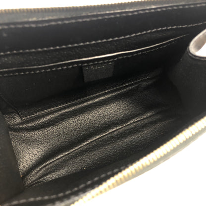 CELINE Macadam Logo Motif  Pouch Black Vintage yj2zvv