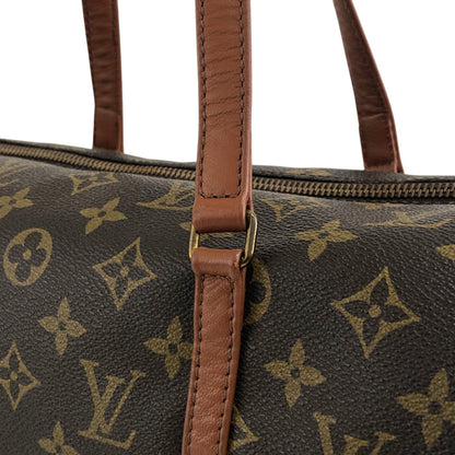 LOUIS VUITTON Monogram Handbag Brown Vintage cdc5p5