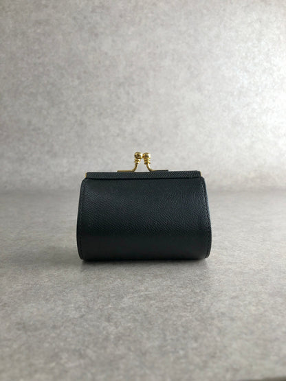 Yves Saint Laurent YSL Logo Metal Clasp Coin Purse Black Vintage r72wjp