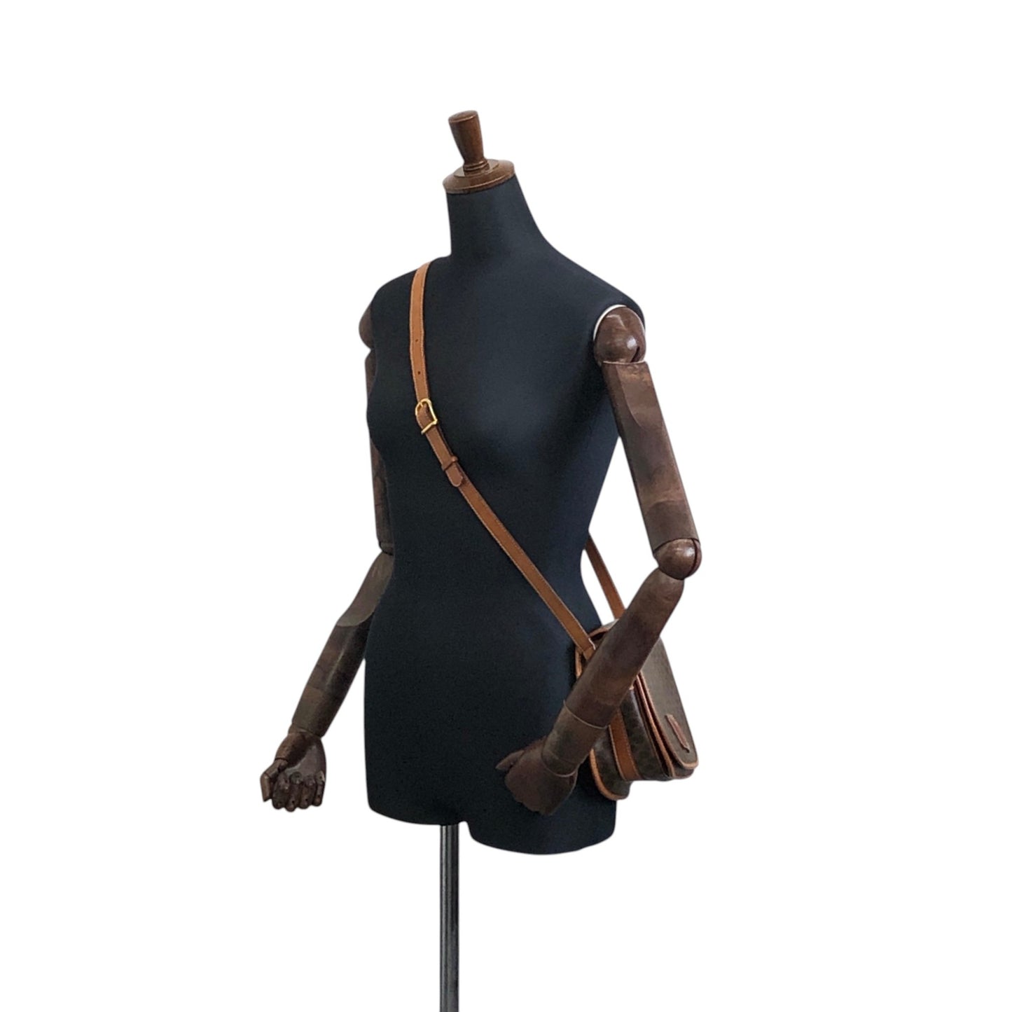 CELINE Macadam Blason Shoulder bag Brown Vintage u4f8bi