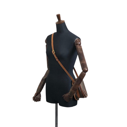 CELINE Macadam Blason Shoulder bag Brown Vintage u4f8bi