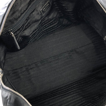 PRADA Leather Two-way Handbag Shoulder bag Boston bag Black Vintage uxvrch