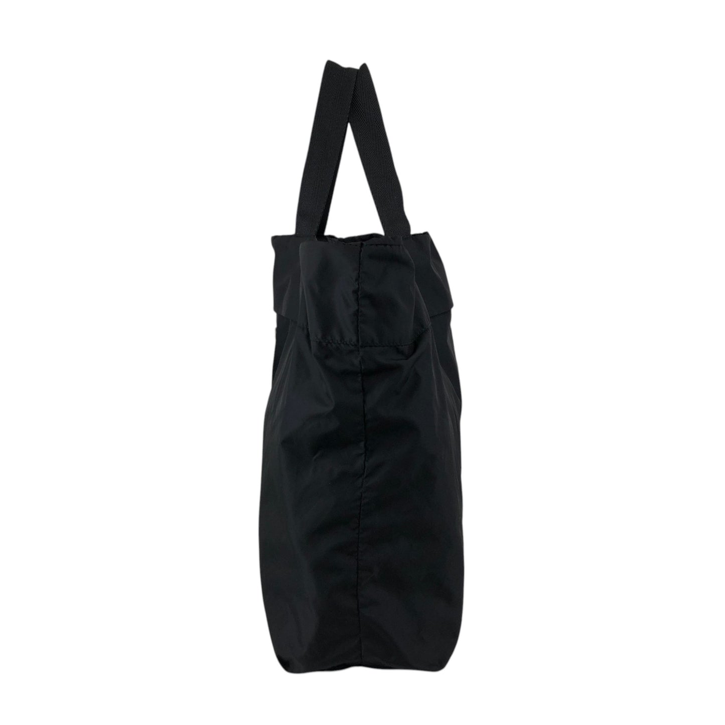 PRADA Tessuto Triangle Logo Handbag Totebag Black Vintage txv6yu