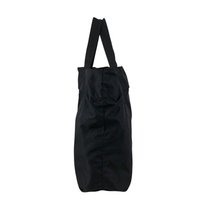 PRADA Tessuto Triangle Logo Handbag Totebag Black Vintage txv6yu